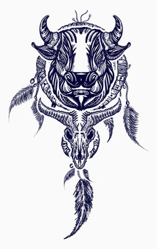 Bull tattoo by Aki Wong  Tattoogridnet