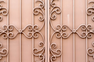 the texture of the metal gate