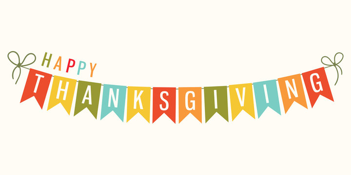 Happy Thanksgiving holiday design element.
