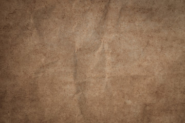 Vintage brown paper with wrinkles,abstract old paper textures for background