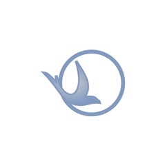Fototapeta na wymiar round bird logo