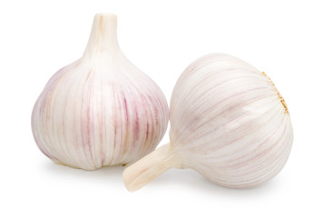 Garlic isolated on white background 