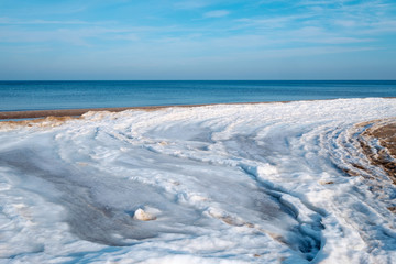 Eis am Strand von Usedom