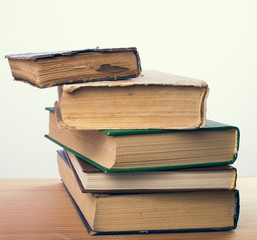 books and alarm clock