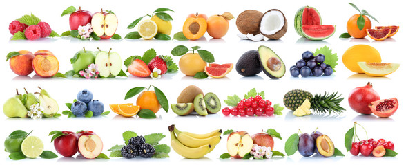 Früchte Frucht Obst Collage Apfel Orange Banane Orangen Äpfel biologisch