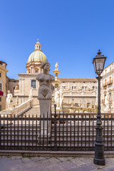 Obraz premium Palermo, Sicily, Italy. Sculpture fountain of Shame, 1554
