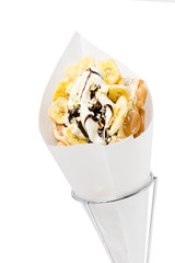 Bubble Waffle Banane
