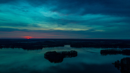 Sonnenuntergang von oben 