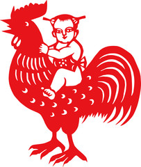 Chinese traditional folk culture Spring Festival stickers	