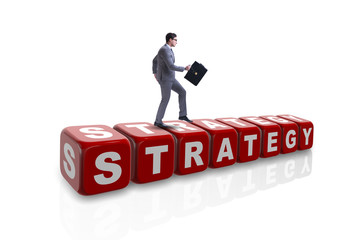 Businessman in strategy business concept