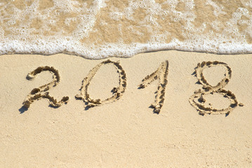 The inscription on sand 2018