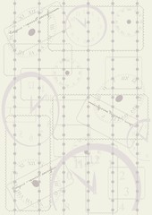 Clockwork background with pearl