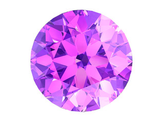 amethyst jewel ((high resolution 3D image)