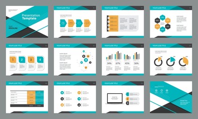 page layout design with info graphic element template for presentation , brochure and report 