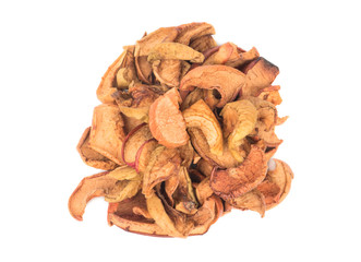Bunch of dried apple slices