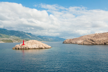 Naklejka premium Lighthouse on the island of Pag croatia