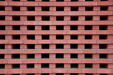 Brick wall at  the Route 66 Mural Park in historic downtown Joplin, Missouri, in November 2017.