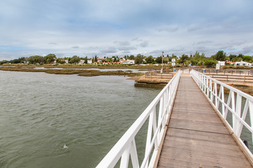 Gilao River and wetlands near Tavira, Portugal