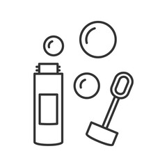 Bubble blower linear icon