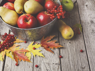 Autumn harvest and thanksgiving card background