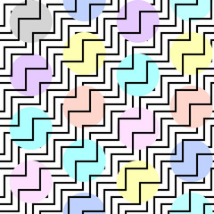 Seamless background. Geometric abstract chevron pattern. Pattern in Memphis style on white background.