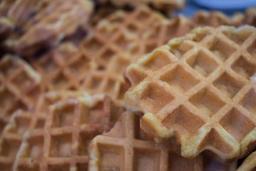 A group of waffles