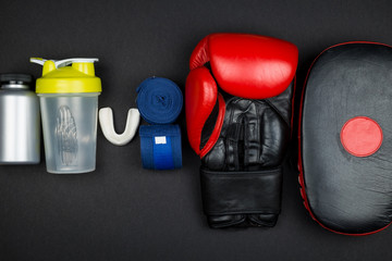 Red boxing gloves