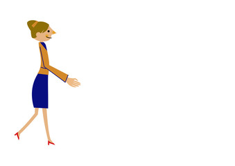 白人の女性。会社員。ビジネスウーマン。