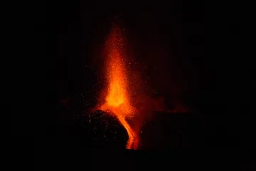 Foto auf Acrylglas Antireflex Eruption of Etna Volcano In Sicily  © Wead