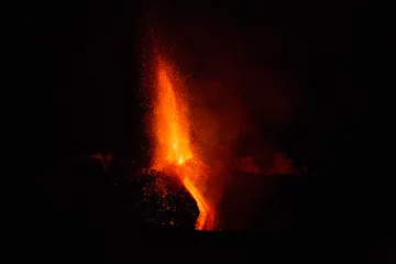 Gordijnen Eruption of Etna Volcano In Sicily  © Wead