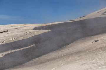 Eruption of Etna Volcano In Sicily 