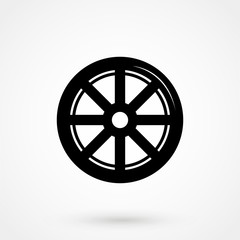 Obraz premium Car wheel icon