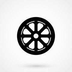 Fototapeta premium Car wheel icon