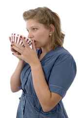 pretty woman with clothes 1940 style