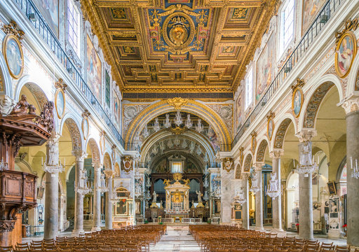 Basilica of Santa Maria in Ara Coeli, Rome, Italy.