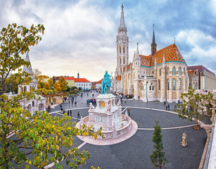 View on Mathias Church in the castle, Hungary in Budapest