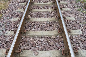 Naklejka premium Railway tracks