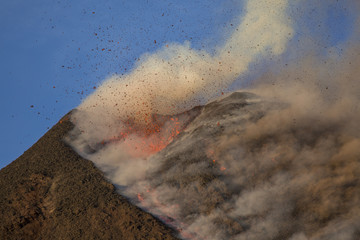 Eruption of Etna Volcano In Sicily
