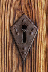 Lock on the old church door