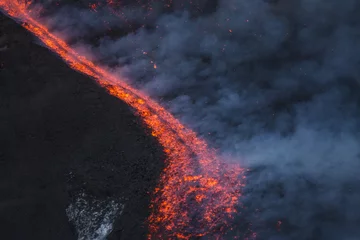 Stoff pro Meter Eruption of Etna Volcano in Sicily,Italy © Wead