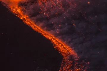 Foto auf Alu-Dibond Eruption of Etna Volcano in Sicily,Italy © Wead