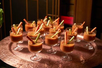 Healthy fresh vegetable smoothie