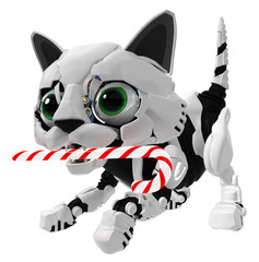 Robotic Kitten, Candy Cane