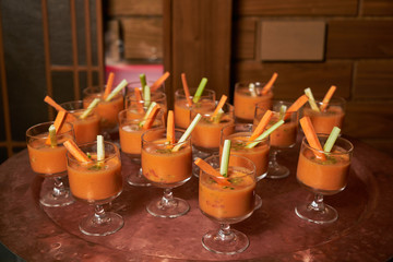 Healthy fresh vegetable smoothie