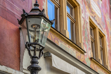 Fototapeta na wymiar Street lamps in Chur in Switzerland - 1