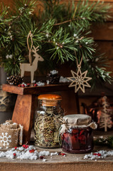 Cristmas Berry Jam with Herb Tea