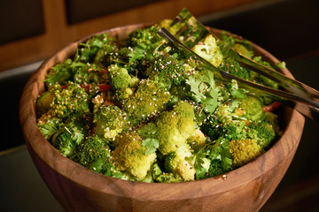 Vegetable salad with broccoli