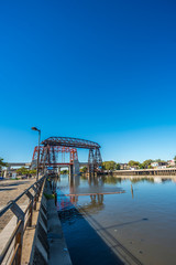 Avellaneda bridge in Buenos Aires, Argentina.