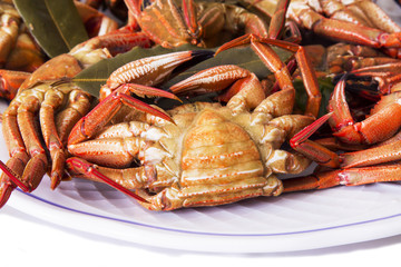 dish of crabs