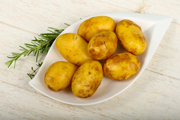 Raw young potato